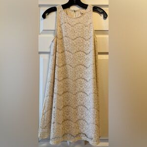 Altar'd State Cream Lace Mini Dress X small